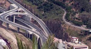 ORAN-l'echangeur a la sortie du port d'Oran